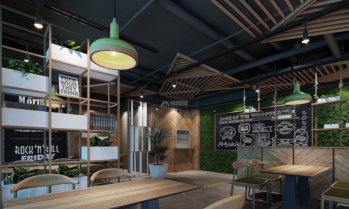 好肚牛肚餐飲店工裝設(shè)計效果圖案例解析